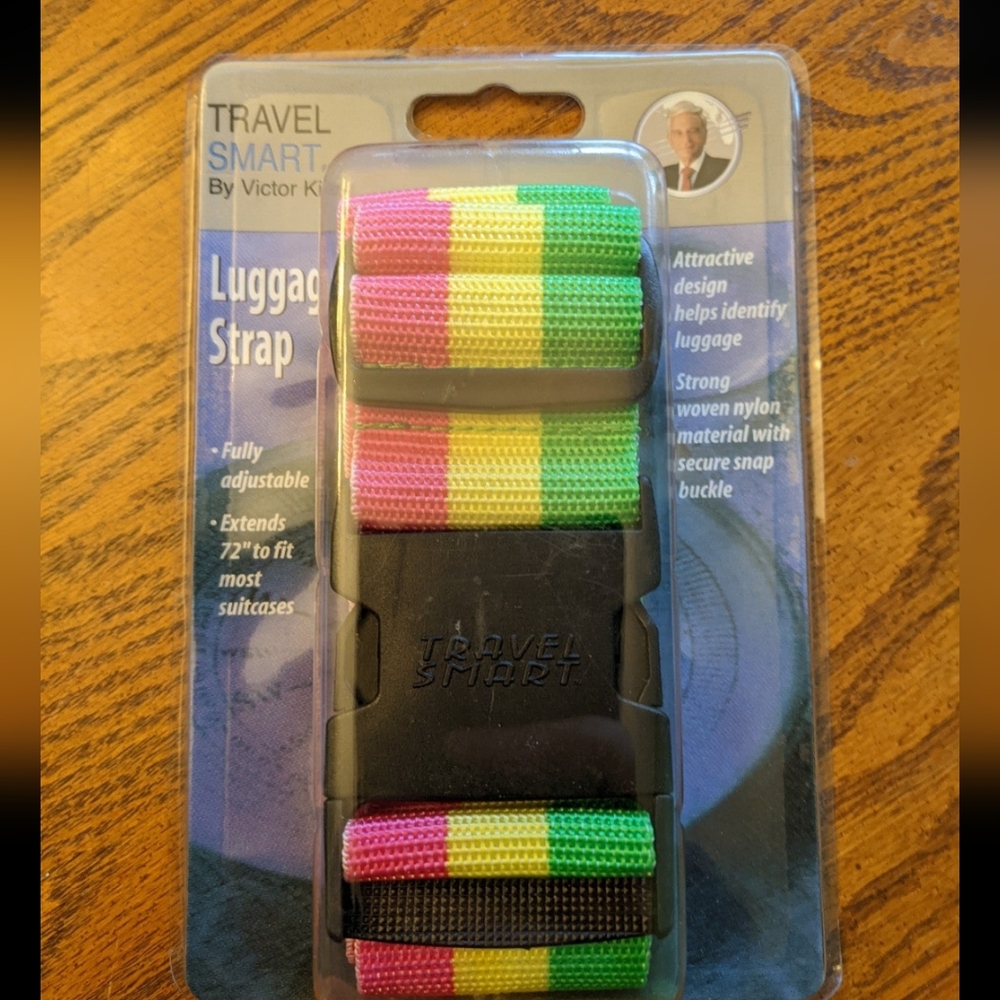 Luggage Strap in Rainbow Stripe
